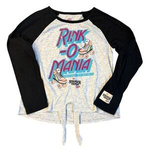 Stranger Things Justice Skater Rink O Mania Roller Skates Shirt Size Medium 10
